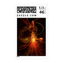 Firewoman Postage Stamp