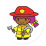 Firewoman Stickers