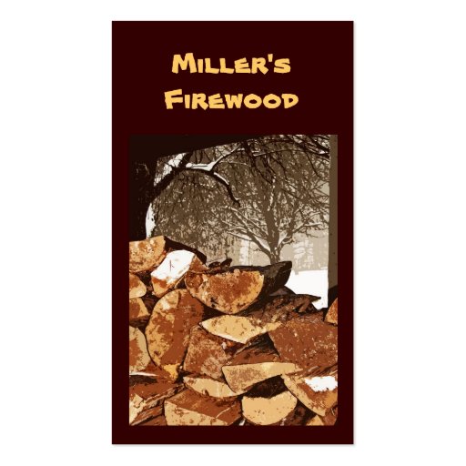 Firewood Business Cards (front side)