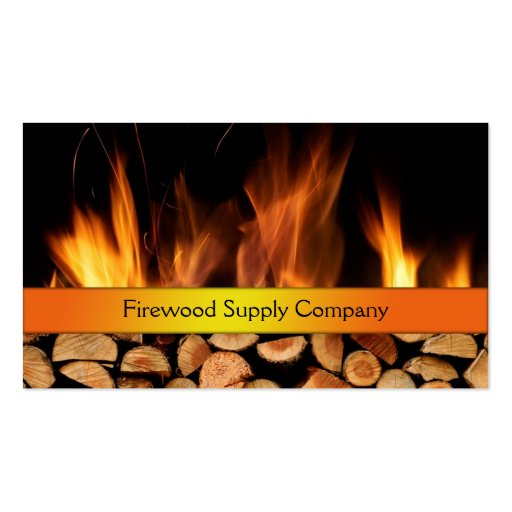 Firewood Supply Company Business Card (front side)