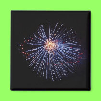 Firework Blue magnet magnets