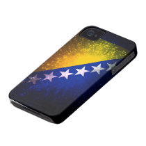 Firework; Bosnia Flag Iphone 4 Cases