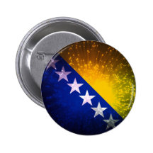 Firework; Bosnia Flag Pin