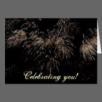 Firework celebration cards