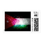 Firework; Jordan Flag Postage Stamps