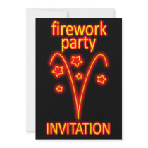 firework party invitation