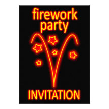 firework party invitation