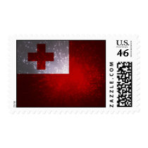 Firework; Tonga Flag Stamps