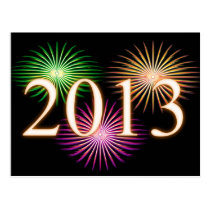 Fireworks 2013 New Year postcards