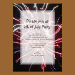 Fireworks 4th of July Party Invitation invitations