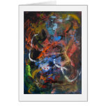 Fireworks - Abstract Art Greeting Card