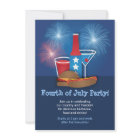 Fireworks and Food 4th of July Invitation invitation