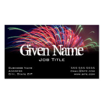 Fireworks Business Card