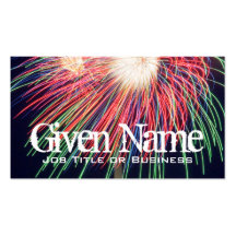 Fireworks Business Card