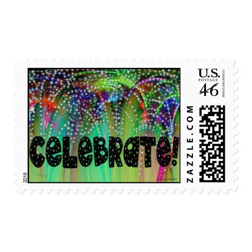 FIREWORKS ~ CELEBRATE! POSTAGE