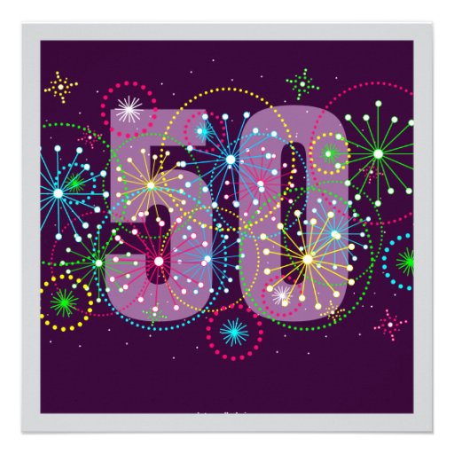 Fireworks Celebration for a BIG Birthday Personalized Invitations