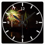 Fireworks Christopher S. Bond Bridge Kansas City 4 Wall Clocks