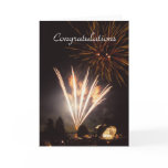 Fireworks congratulations card