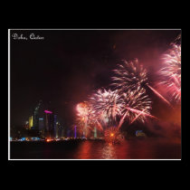 Fireworks display postcards