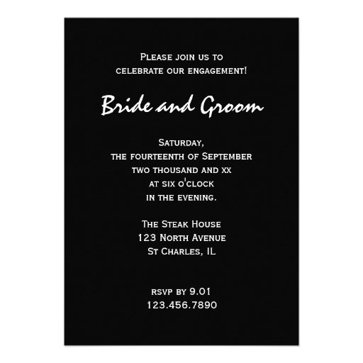Fireworks Engagement Party Invitation