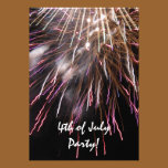 Fireworks Fourth of July Party Invitation invitations