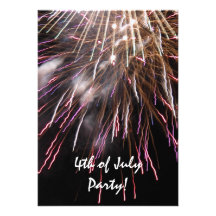 Fireworks Fourth of July Party Invitation