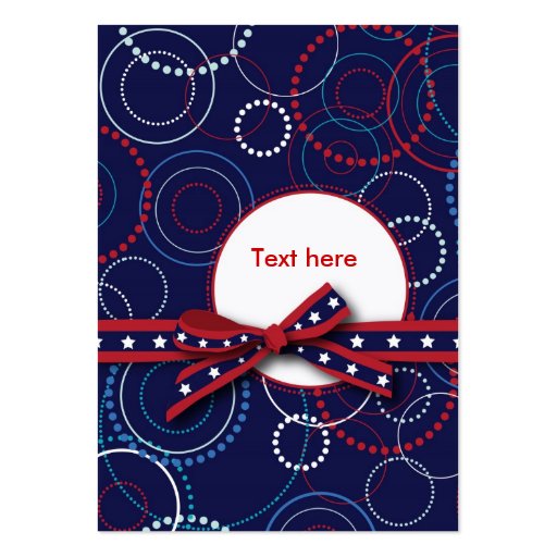 Fireworks Gift Tag Business Card Template (front side)