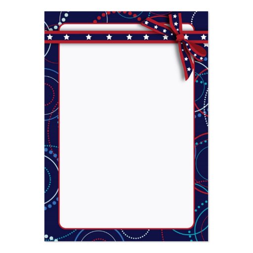 Fireworks Gift Tag Business Card Template (back side)