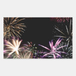 Fireworks Grand Finale Rectangular Sticker