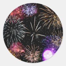 Fireworks Grande Finale Round Sticker