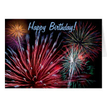 Fireworks, Happy Birthday! Cards