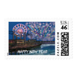 Fireworks Happy New Year Postage Stamps