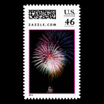 Fireworks in the Sky Postage Stamps by skphotos Fireworks in the Sky Postage Stamps