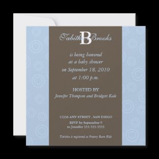 Fireworks Invitation (blue) invitation