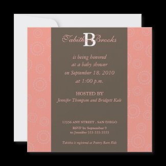 Fireworks Invitation (coral) invitation