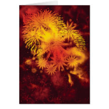 Fireworks major holidays greeting cards