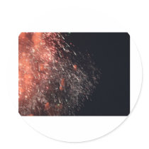 fireworks meteor splash debris sticker
