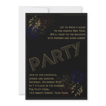 Fireworks New Years Eve Invites