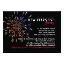 Fireworks New Year's Eve Party Invitations