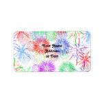 Fireworks on Blank (Add background color) Custom Address Labels