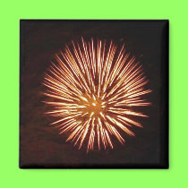 Fireworks Orange magnet magnets