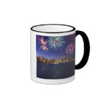 Fireworks over Chicago skyline 2 Mug