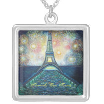Fireworks Over France Sterling Silver Necklace