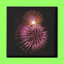 Fireworks Pink magnet