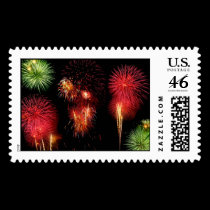 Fireworks Postage Stamp by skphotos Fireworks Postage Stamp
