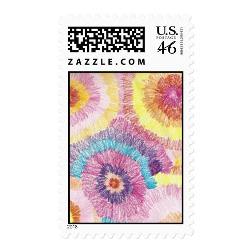fireworks postage stamp