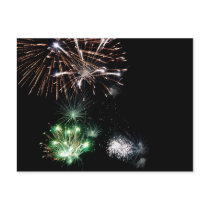 Fireworks Postcard by palmateera Fireworks Postcard