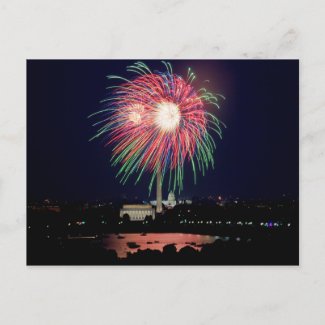 Fireworks Postcard postcard