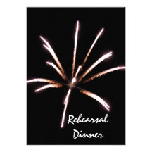 Fireworks Rehearsal Dinner Invitation