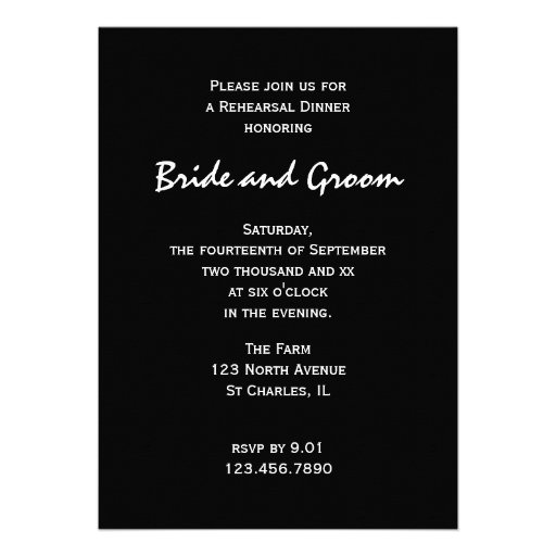 Fireworks Rehearsal Dinner Invitation